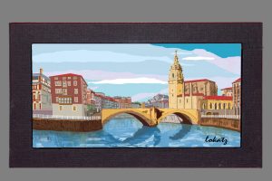 Cuadro del Puente de San Antón de Bilbao