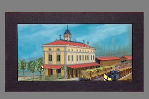 Cuadro de la estación de tren de Portugalete